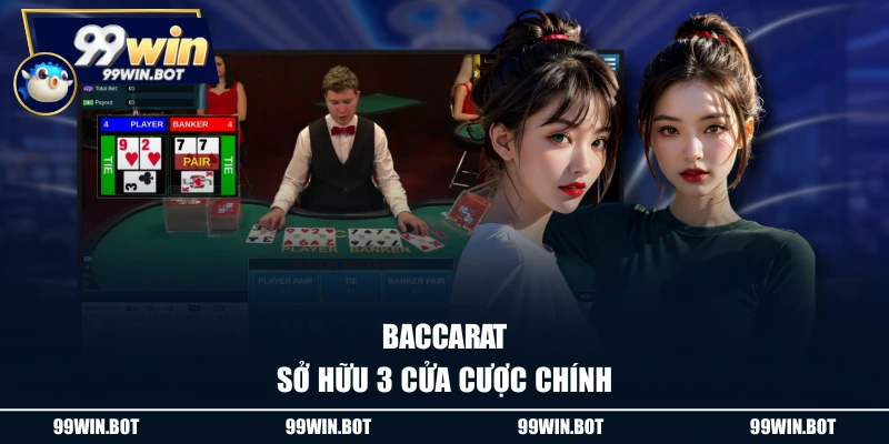 Cách Chơi Baccarat Dễ Hiểu, Chi Tiết Từ A - Z Cho Tân Thủ 2 Baccarat sở hữu 3 cửa cược chính